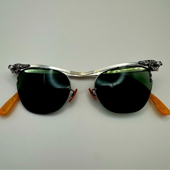 Vintage B&L 12K GF Rhinestone Cat-Eye Sunglasses - Picture 1 of 16